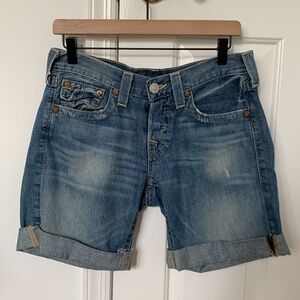 Y2K True Religion Riley boyfriend shorts - made in USA - 27